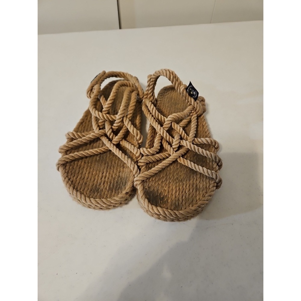 Nomadic State of Mind Rope Sandals Macrame Boho Beach Summer Womens‎ 9.5 (A143)